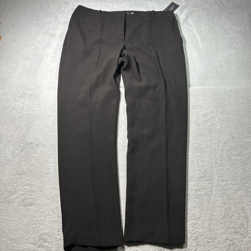 Y2k 2000s Straight Leg Action Slack Pants Women Sz 8 34x28 Formal Office Trouser